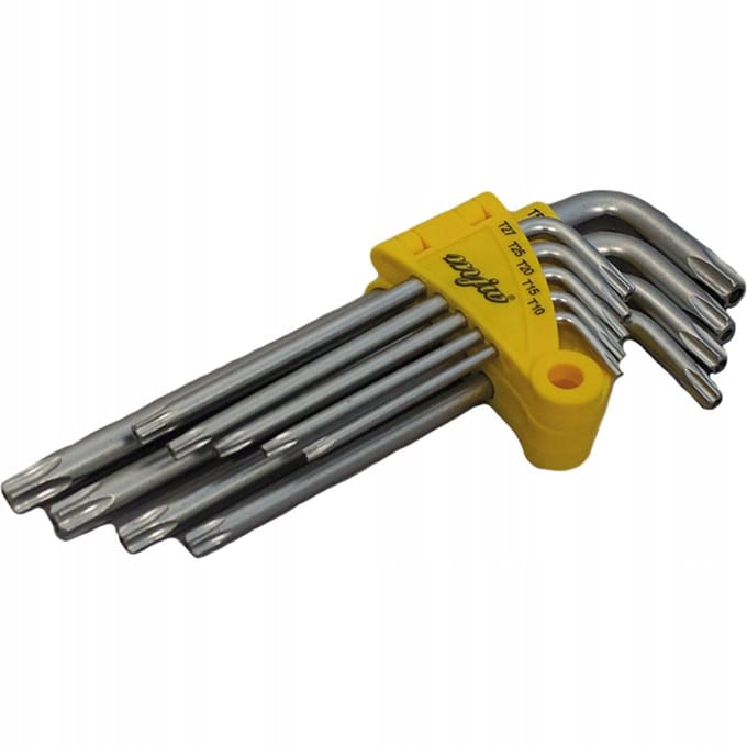 9-delige Inbussleutelset CrV Staal 1,5-10 mm