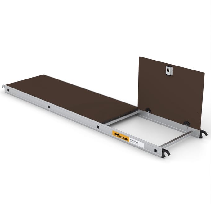 Wixor | platform 250 cm | advance | met luik | steigeronderdeel | rolsteiger | plank | asymmetrisch | stelling
