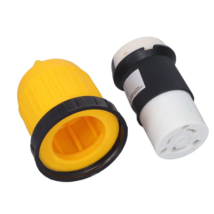 Vergrendelende Connector 30A Veiligheidsgeïsoleerde Twist Lock Stekker Connector Netsnoer Afdekking voor RV black
