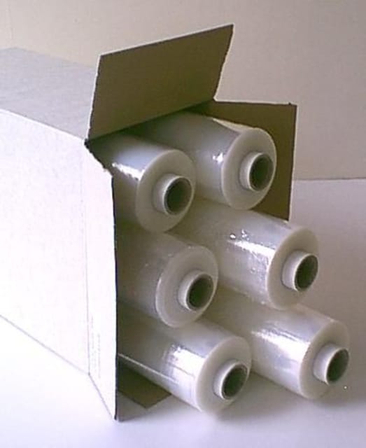 Wikkelfolie IEZZY 500mmx300m 17mu 100% recycled (PCR) transparant