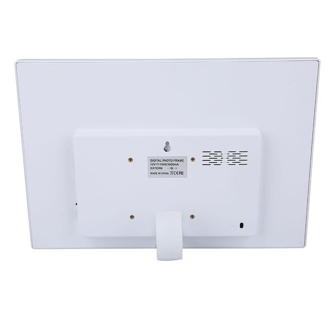 15  1280 * 800 HD Scherm Digitale Fotolijst Wekker Filmspeler (Wit) EU PLUG wit