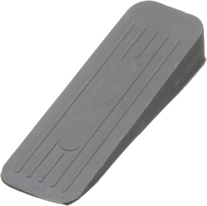 Wigstopper voor zware antislipdeuren - 120 x 40 mm - grijs - 2 stuks