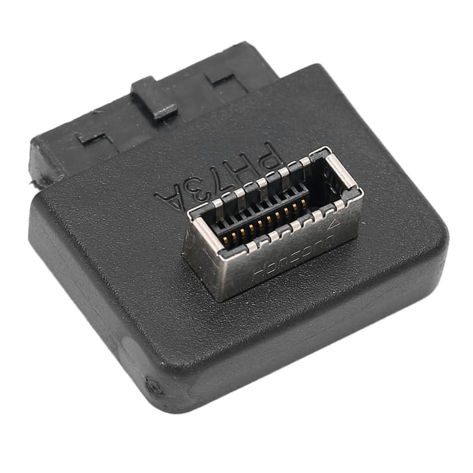 USB Frontpaneel Adapter 90 graden ABS Brede Toepasbaarheid USB3.0 20-pins naar TYPE E Header Adapter voor Moederbord Type 1 black
