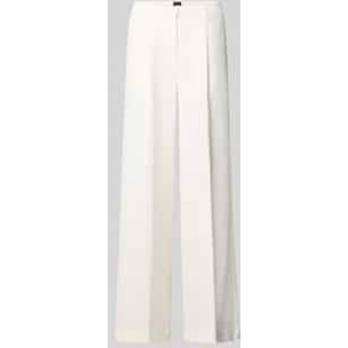 Wide leg broek met bandplooien model 'TIWI2'