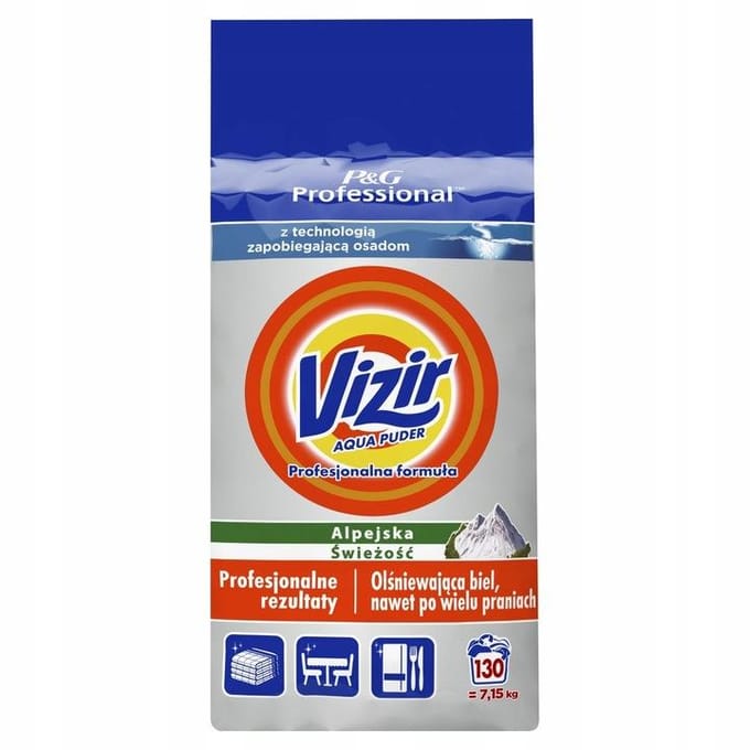 Vizir Poeder 7,15Kg Alpine Fresh Voor Wit