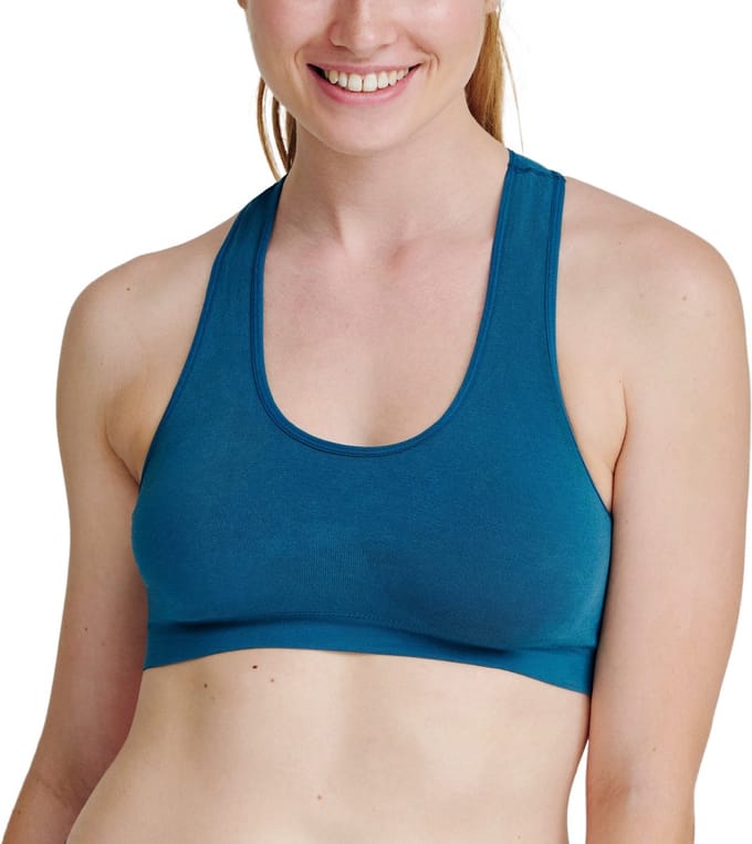 DANISH ENDURANCE Bralette van Bamboe Viscose voor Dames - Blauw - Maat XL/XXL