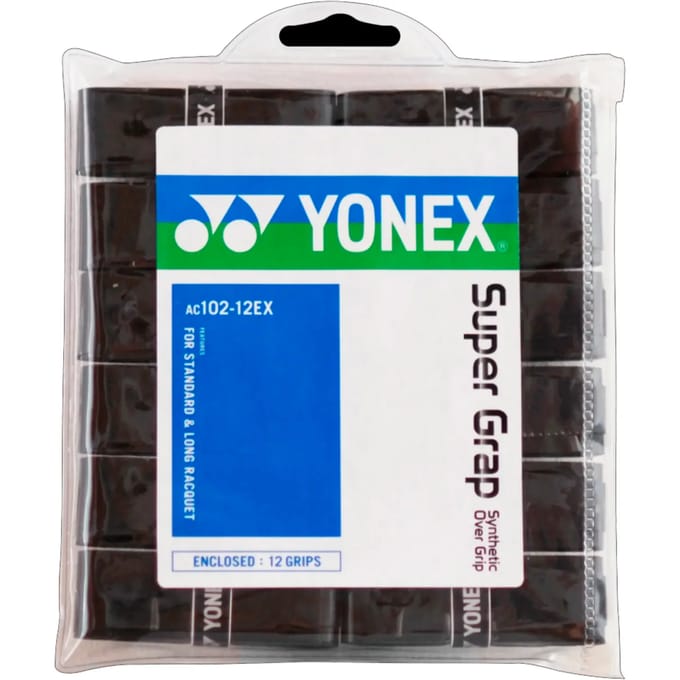 Yonex Overgrip Super Grap Zwart 12 Pack