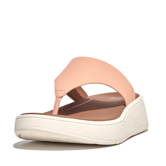 FitFlop F-Mode Leather Flatform Toe-Post Sandals ROZE - Maat 42