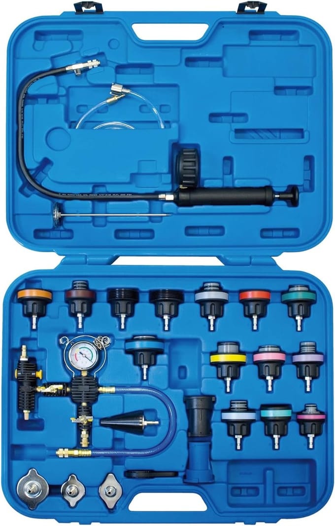 SW-Stahl 21030L radiateurdruk gereedschapskoffer I 25-delig