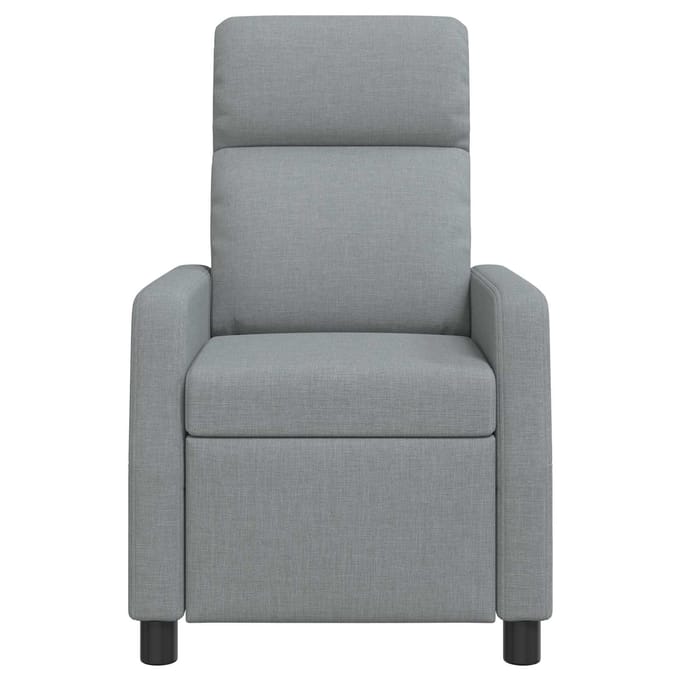 vidaXL - Recliner - Lichtgrijs - Stof