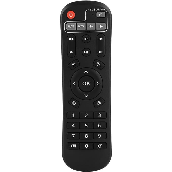 Télécommande de décodeur de contrôle précis à plus de 8 m de distance Télécommande de boîtier TV pour EVPAD black