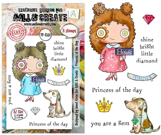 Aall & Create clearstamps A7 - Princess of the day