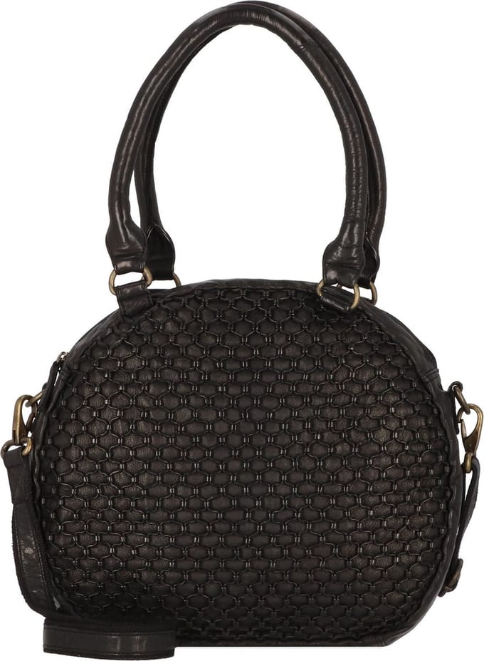 Greenland Nature Femi & Nine Leren Schoudertas 34 cm - Dames - black