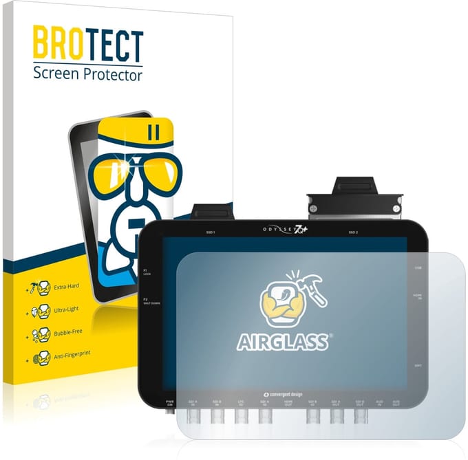 Screenprotector voor Convergent Design Odyssey 7Q+ Beschermglas transparant