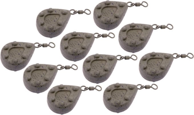 NGT Gecoat Camo Lood Flat Pear 85g (10 stuks) - Wartellood