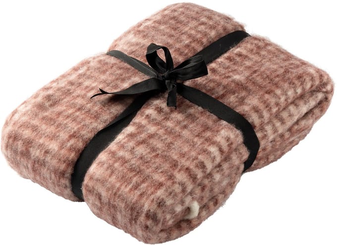 Dutch Decor - PHOEBE - plaid 140x180 cm - gemêleerd - Pomegranate - rood