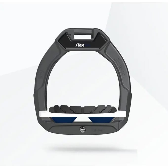 Veiligheidsstijlen Paardrijden Incliné Grip Antraciet/Wit/Marine Kind Flex-On Safe-On