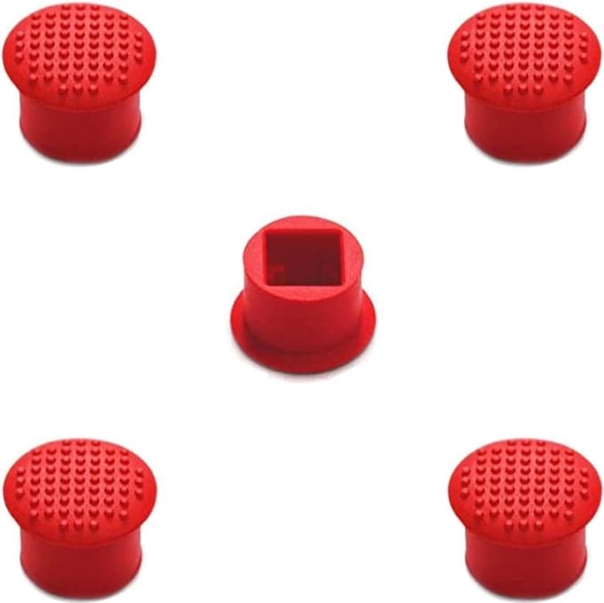 MMOBIEL 5 Stuk Rubber TrackPoint CapsToetsenboard Muis Rood Laptop Pointer