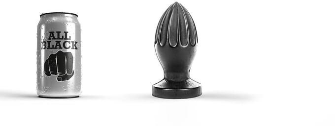 All Black Buttplug 12 cm