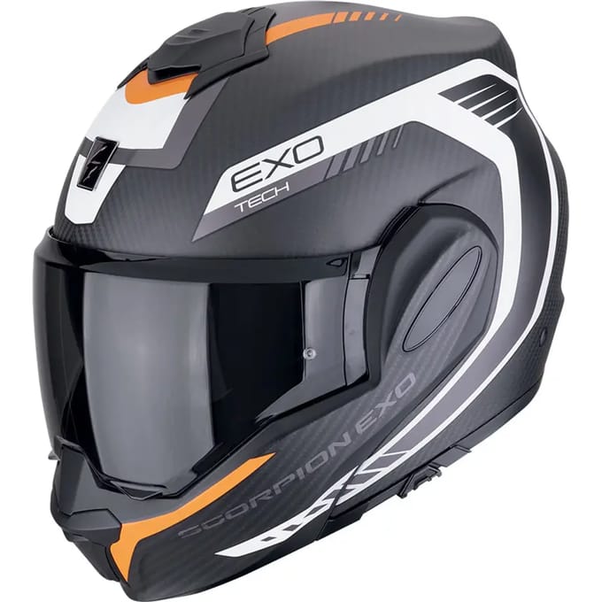 Modulaire motorhelm Scorpion Exo-tech Evo Carbon Cosy