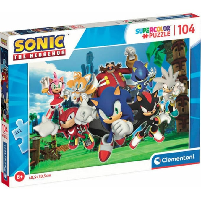 Clementoni - Puzzel - 104 Stukjes - Sonic - Kinderen en Volwassenen