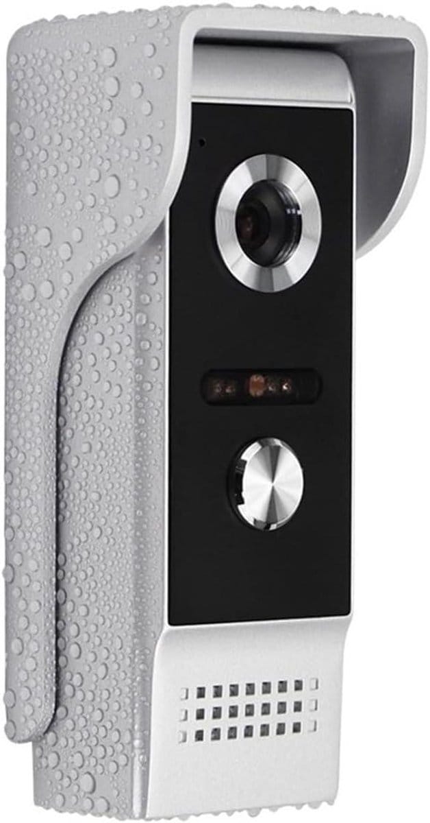 Video Deurintercom Systeem - Buiten Camera - Veilig Thuis - 4-Draads Verbinding - 4.3 Inch Scherm - Zwart