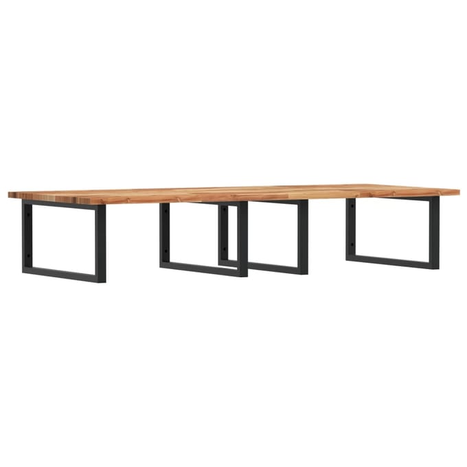 vidaXL - Badkamer - wandschap - staal - en - massief - acaciahout