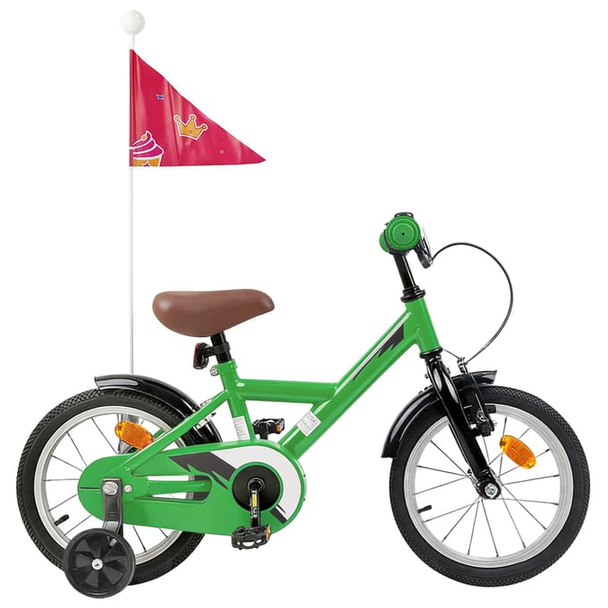 vidaXL - Kinderfiets - 12 - Inch - voor - 2-4 - jaar - oud - Groen