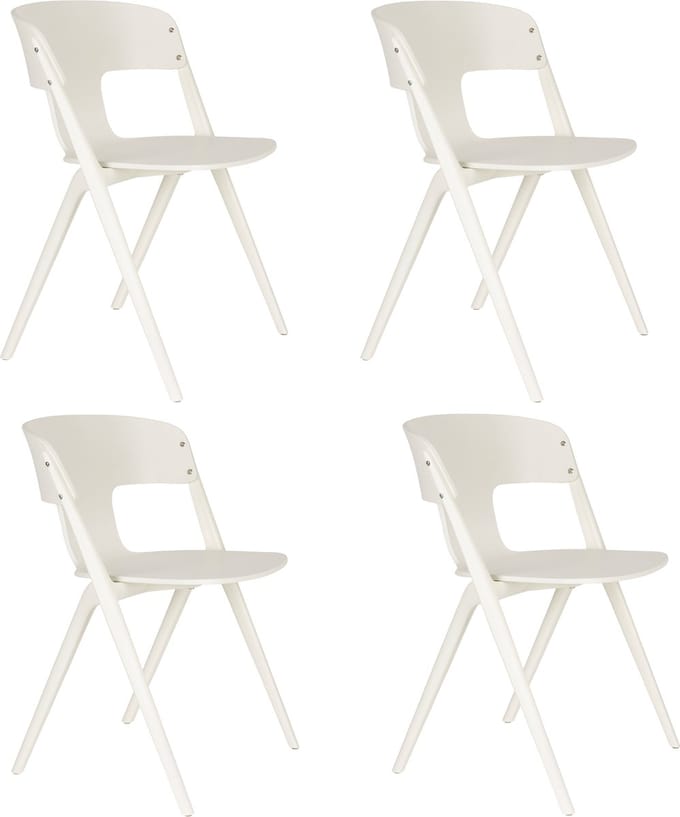 Zuiver Horizon Tuinstoel Off-White - Set van 4