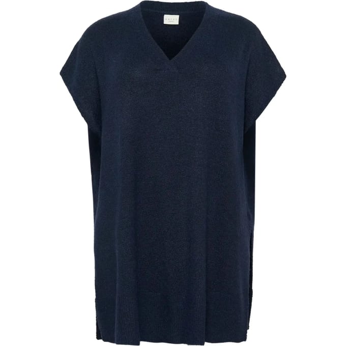 Vrouwen tricot poncho KAFFE Curve Annett
