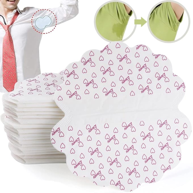 Okselpads - Zweetpads - Droog Blijven - Extra Groot - 40 Stuks - Wit