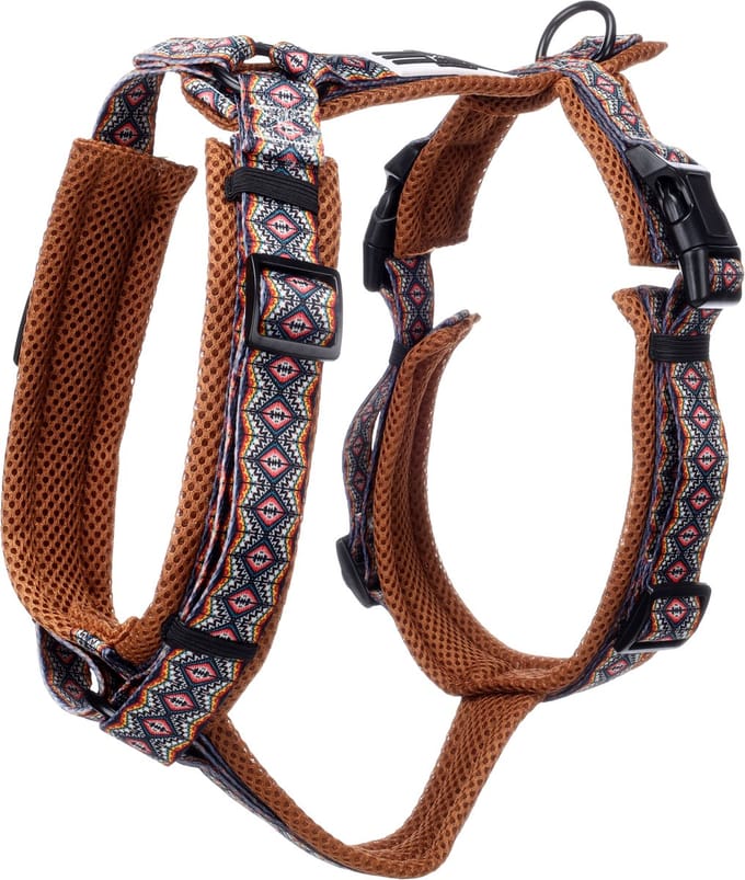 Hond Harnas Y-vorm Canggu Blauw L 46-80cm 60-86cm 25mm