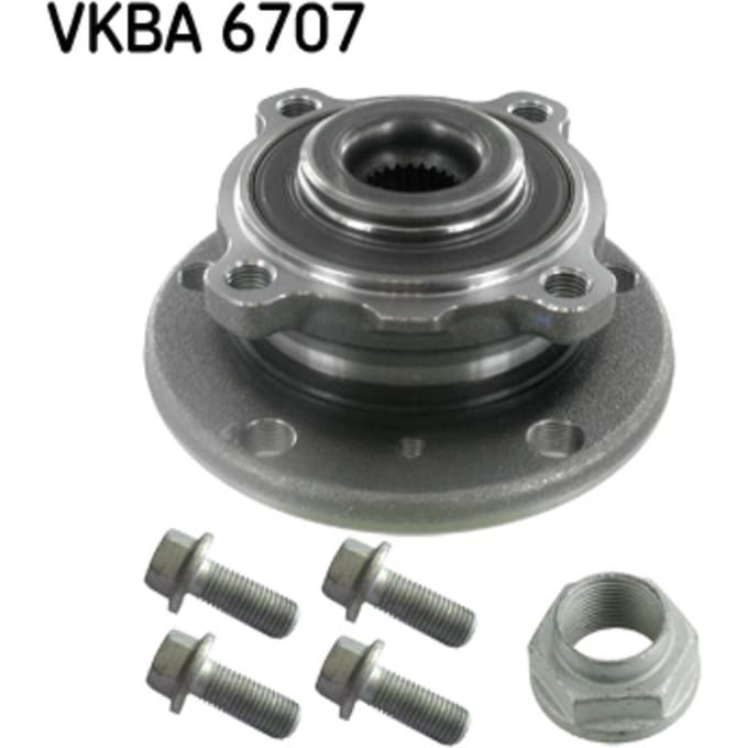 Wiellagerset met naaf SKF VKBA 6707