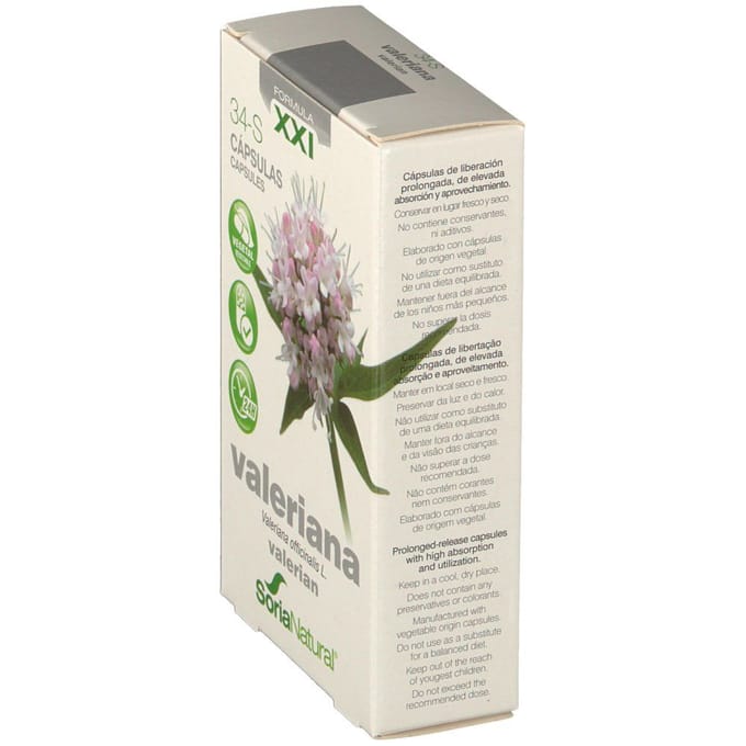 Soria Natural® 34-S Valeriana XXI 30 Capsules