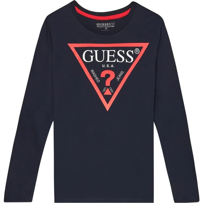 Kinder-T-shirt met lange mouwen Guess Core