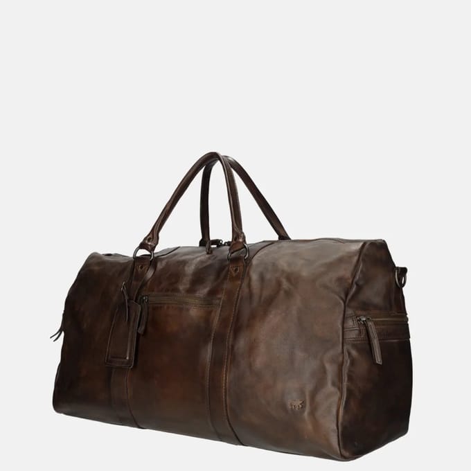 Bear Design Ruben Leren Weekendtas - Bruin