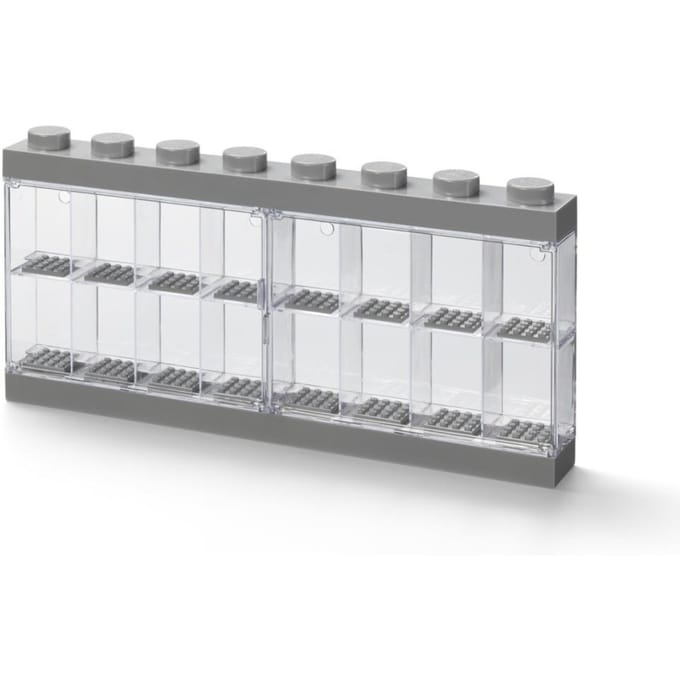 Lego - Vitrine Minifigure 16 - Kunststof - Grijs