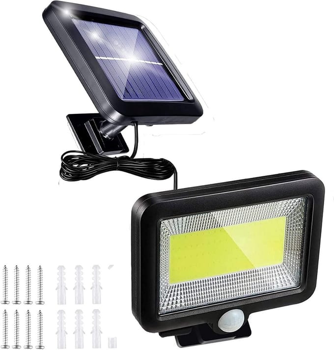 Solar LED Buitenlamp met Bewegingssensor en 3 Modi - Waterdicht IP65