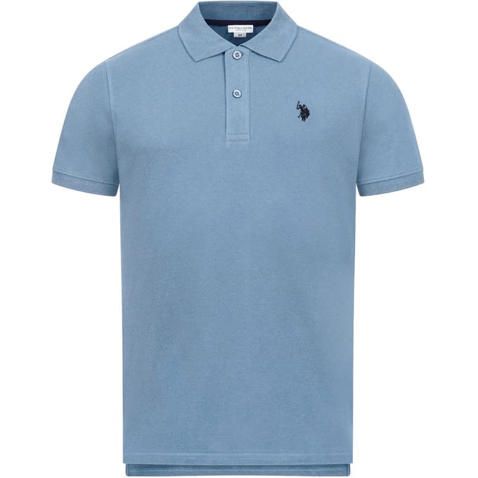 U.S. Polo Assn. heren basic poloshirt met korte mouwen en stretch