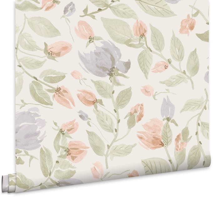 Laura Ashley Orisia Peony Behang - Planten - 10mx52cm - Groen