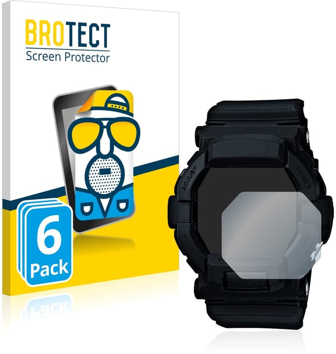BROTECT - Screenprotector voor Casio G-Shock GD350 - Folie Beschermfolie matte 6 Stuks