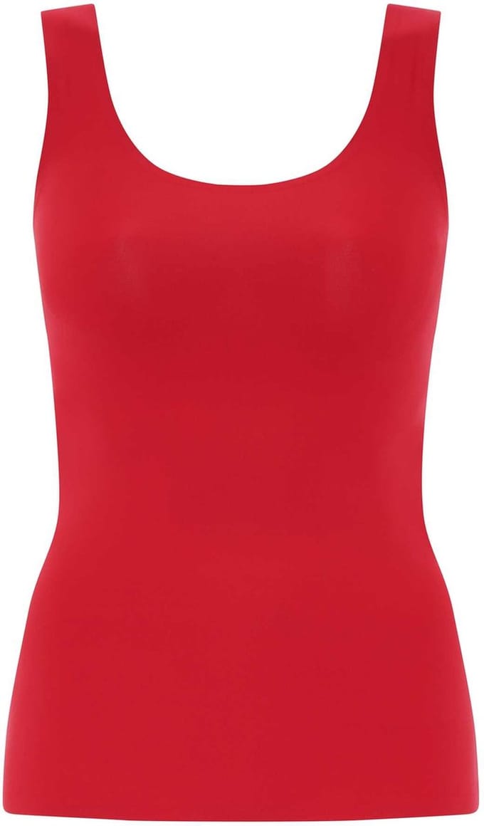 Chantelle - SoftStretch - Tank Top - One Size - voorgevormd - naadloos - onzichtbaar - POPPY RED