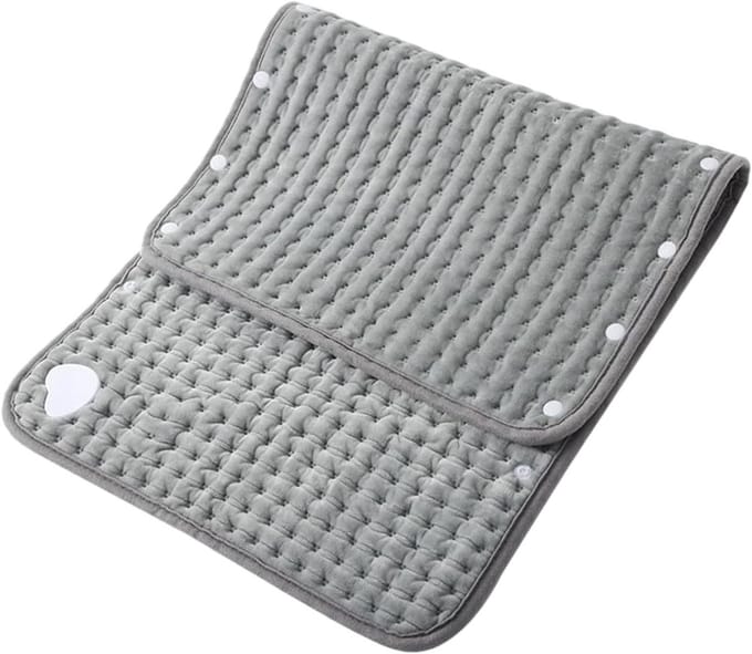 Verwarmingsdeken Rug - Schouderontspanning - Spierontspanning - Intelligente Temperatuurregeling - 61 x 30 cm - Grijs