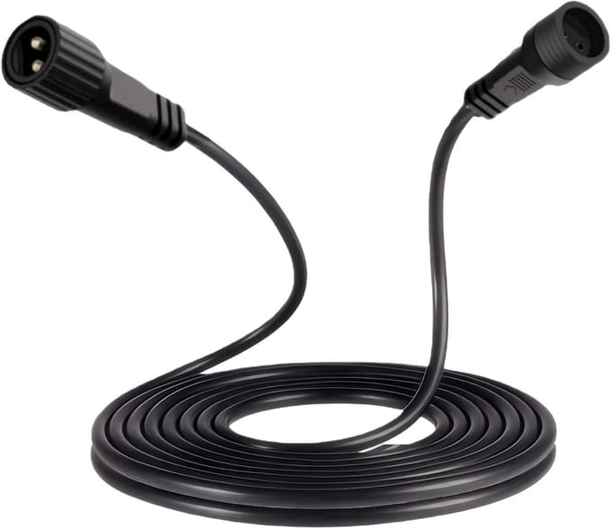 LED Verlengkabel - Stroomkabel - Verlichting Uitbreiden - Flexibele Kabel - 5 Meter - Wit