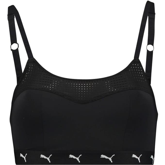 Puma niet-voorgevormde bh-top zwart