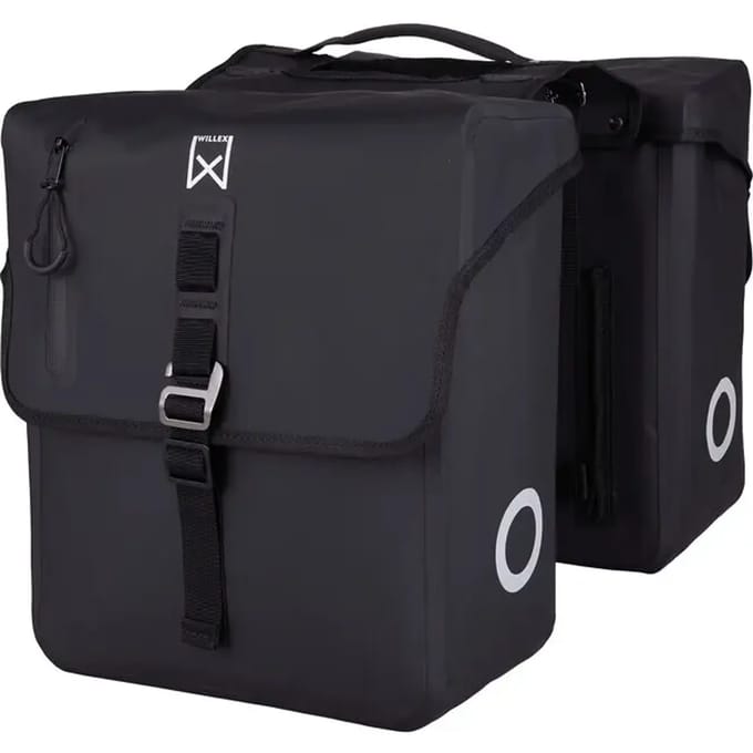 Willex - Roubaix - Dubbele tas 28 liter - 100% waterdicht - Matzwart - Laptop
