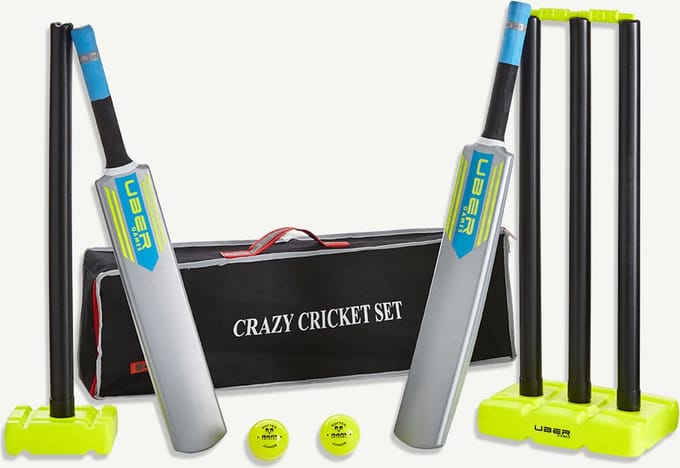 Crazy Cricket set - Junior + Senior Bat