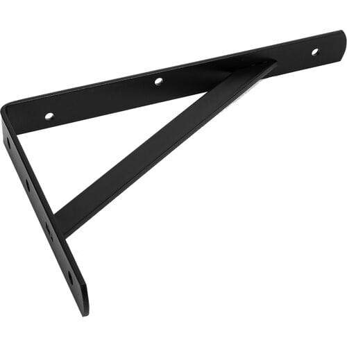 DX - Plankdrager BEAM / met schoor / 255x395 mm / staal zwart