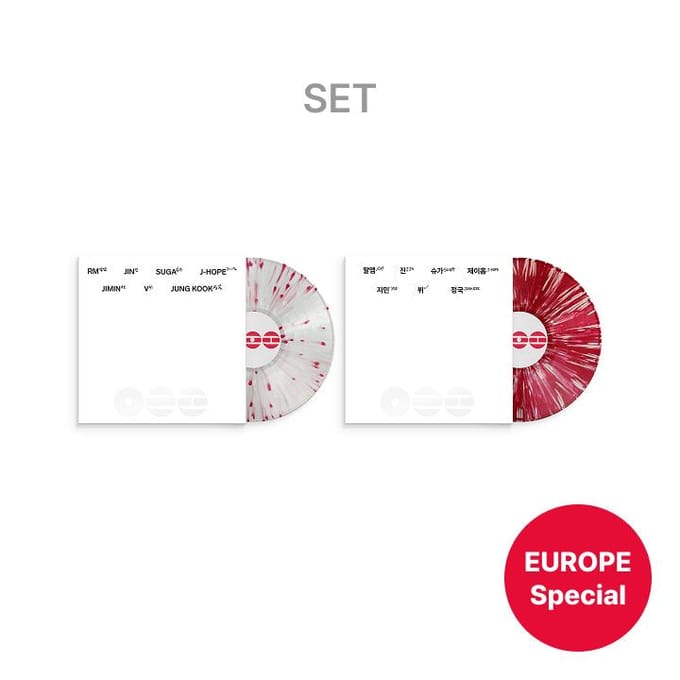 [Pré-commande] Officiel BTS [Spécial Europe] 'ARIRANG' (Vinyle de luxe) ENSEMBLE - Collection Vinyle 10ème Album Édition Limitée white