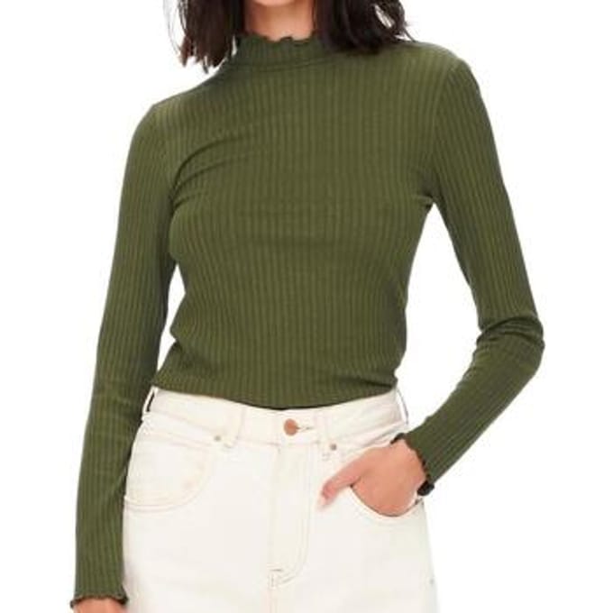 JDY - JDYFRANSISKA L/S HI-NCK TOP JR Dames Top
